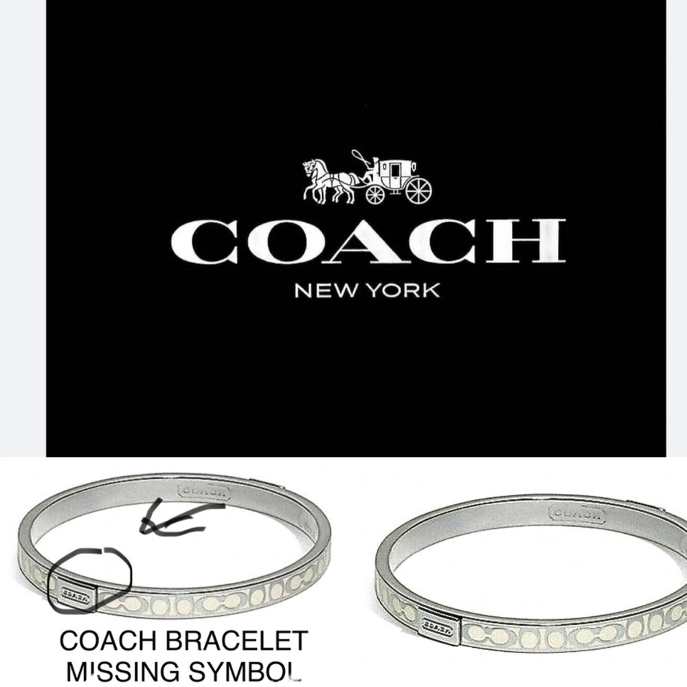 🌞🎉AUTHENTIC VINTAGE COACH EMBOSSED BRACELET THE SYMBOL IS MISSING❌